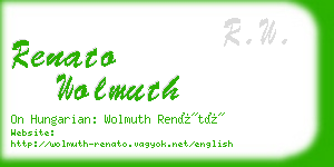 renato wolmuth business card